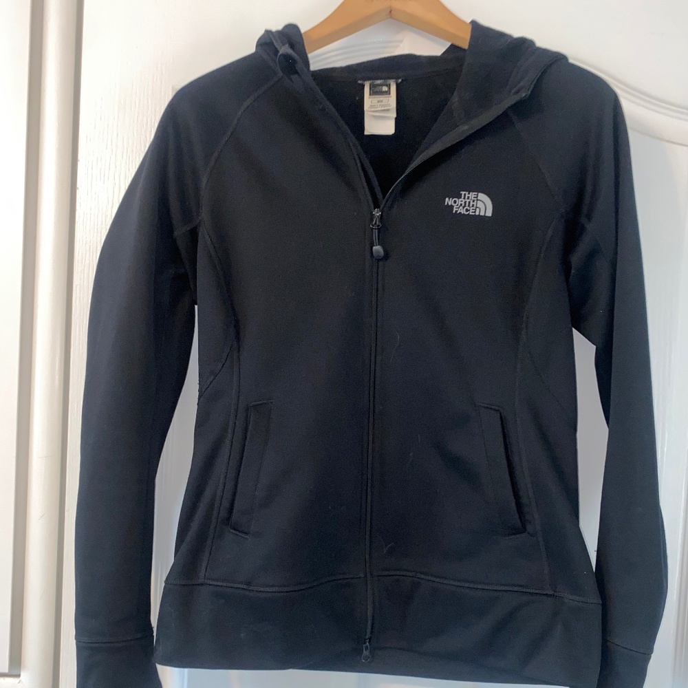 North Face Full Zip Jacket w/hoodie-Black